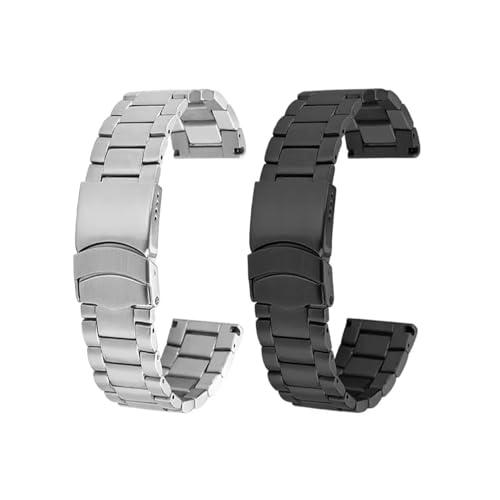 Bracelet montre acier inoxydable robuste compatible Luminox 3051bo - 5