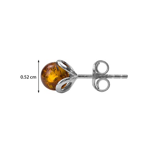 Ian and Valeri Co. Amber Sterling Silver Small Stud Earrings2
