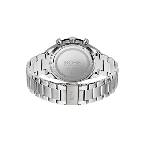 BOSS Men's Quartz Watch with Stainless Steel Strap, Silver, 22 (Model: 1513862) - Image 4
