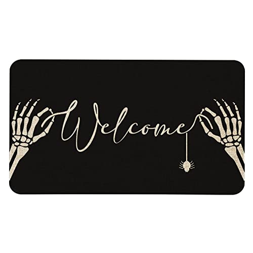 Roszwtit Halloween Door Mat 30 X 17 Inch Halloween Skull Doormat...