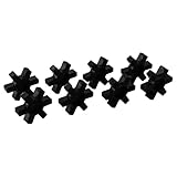 WIIYENA 8 Stück L095 Flexibler Gummieinsatz für Lovejoy L-Backenkupplung, austauschbar mit TB Woods, 53 mm, Schwarz, 8 Stück