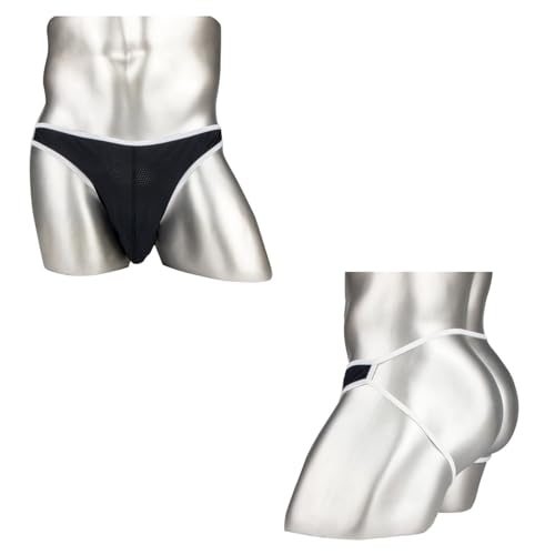 ZONBAILON Men's Mesh Jockstrops Underwear Beathable Soft Thong G String2