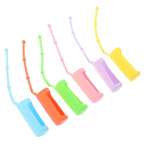 Didiseaon Essential Oil Pouch Protective Cover 6pcs 10ml Silicone Sleeve Leak Proof Case