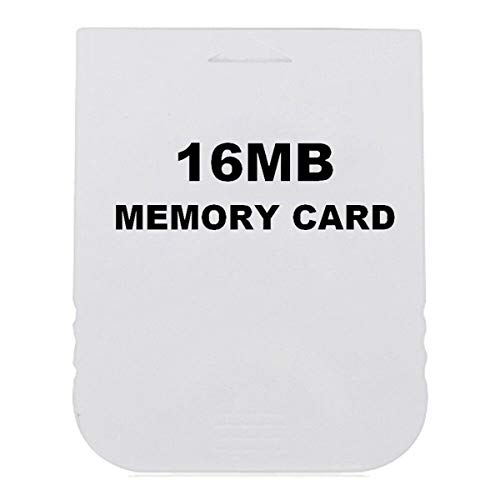 Greatangle Carte mémoire Pratique pour Jeu Wii Gamecube 4 Mo ~ 512 Mo 8192 Blocs Memorial Stick Blanc 16 Mo