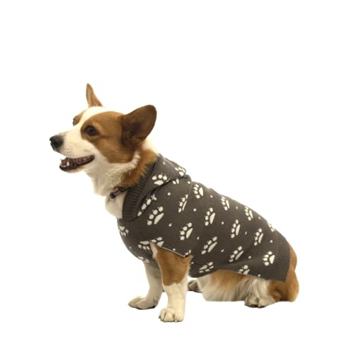 Dog Hooded Sweater for Small Dog Girl or Boy, Dog Tracks, Suitable for The Weight 10-25LB (Medium) Dog Hooded Sweater for Small Dog Girl or Boy, Dog Tracks, Suitable for The Weight 10-25LB (Medium)