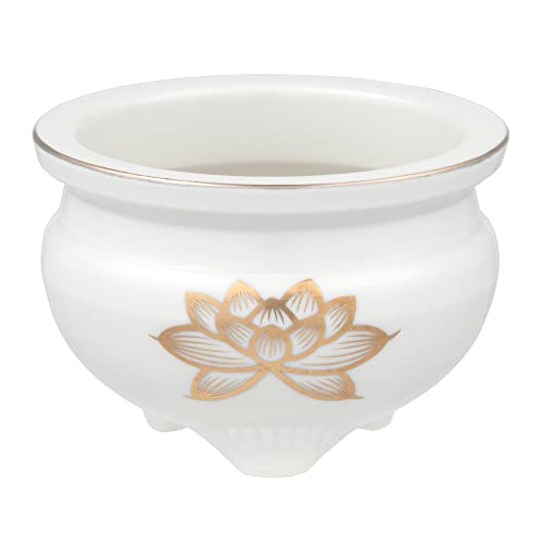 仏具 神具 仏壇 白金蓮3.5香炉 AM-TM590