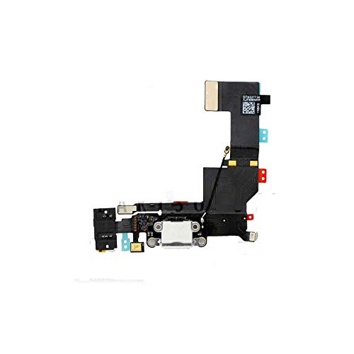 ePartSolution Replacement for iPhone SE Charging Port USB Charger Dock Connector USB Port + Audio Jack Flex Cable A1662 A1724 A1723 USA (White)