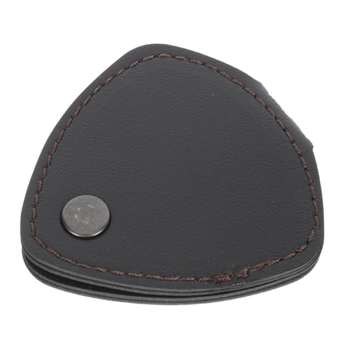 Vaguelly Portable Leather Guitar Pick Storage Pouch Durable Pick Holder for Guitar Plectrums Lightweight Stylish Design present for Guitarists Easy Open Close Buckle