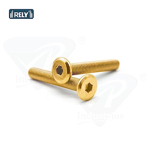 Image of Rely⇒VP INDUSTRIES (Pcs-15) M8 X 16 mm JCB Allen Head Furniture Screw Fastener Bolts | Furniture Bolt Crib Bunk Bed Furniture Cot, Barrel Bolt | Allen JCB Screw High Tensile Alloy Steel 10.9 Grad