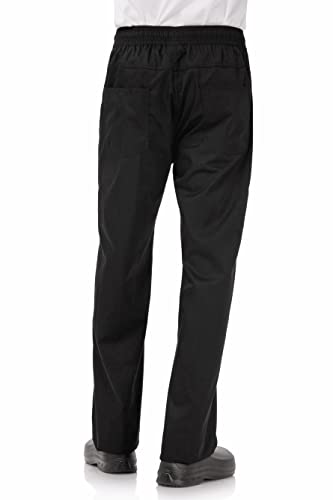 Chef Works Men's Lightweight Baggy Pants, Black, Large #TOP1