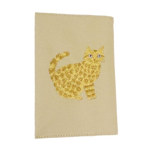 ブックカバー 猫 文庫 松尾ミユキ 刺繍ブックカバー 文庫サイズ おしゃれ かわいい ネコ(ロゼット)