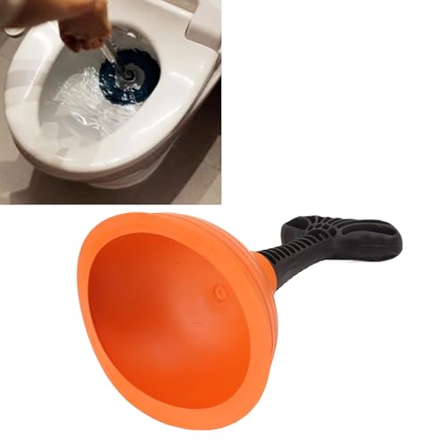 Image of Zerodis Mini Plunger, Silicone Small Toilet Plunger Slip Proof Handle Efficient for Bathroom (Type C)