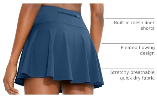 SANTINY Pleated Tennis Skirt