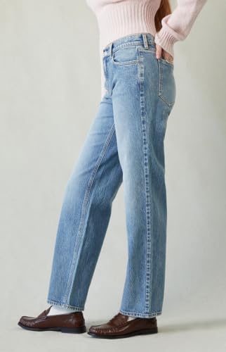 PacSun Women's Jordyn Low Rise Straight Leg Jeans Stretch Medium Indigo2