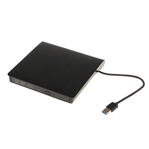 MagiDeal USB 3.0 höghastighets-CD/DVD-RW brännare spelare extern enhet för dator bärbar dator svart
