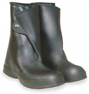 Overboots, Mens, 11, Button Tab, Blk, PVC, PR