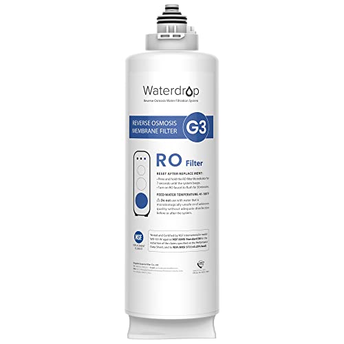 Waterdrop WD-G3-N2RO Filter System, NSF Certified, WD-G3P400 Reverse Osmosis System, Tankless RO System