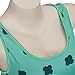 iSHOWcos Anime Costume Women Green T-shirt Vest Sleeveless Sexy Tank Top Female Halloween Costume-XL