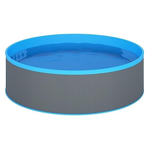 Vxl Piscina De Chapoteo Gris 350X90 Cm