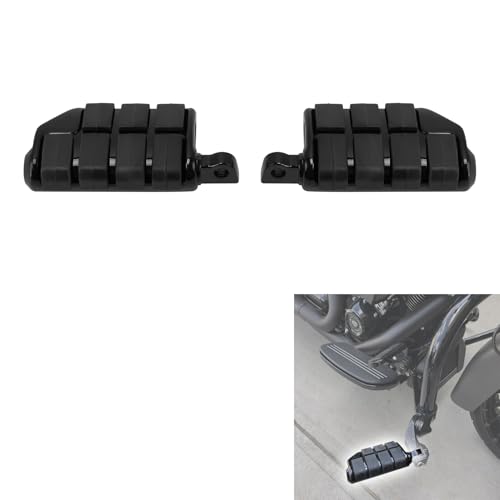 XMT-MOTOR Fußrasten Motorrad 10mm Stoßfeste Trittbrett Pedal Kompatibel mit Harley Road King Sportster xl 883 xl 1200