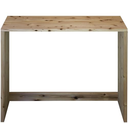 WOODPRO コの字 シェルフ 幅100cm 高さ90cm 奥行30cm 無塗装 国産杉 板厚2.8cm カウンターテーブル ハイデスク ゴミ箱上ラック 棚 収納 横幅と高さは1cm単位でオーダー可 受注生産