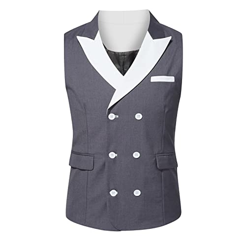 Veste d'automne homme avec poche à boucle veste d'hiver grise XL