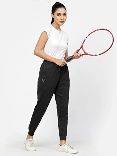Image of UZARUS Women's Cotton Regular Fit Joggers Track Pants with 3 Pockets