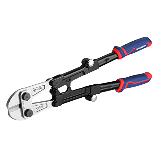 WORKPRO 18-Inch Foldable Bolt Cutter - Tri-Material Handle