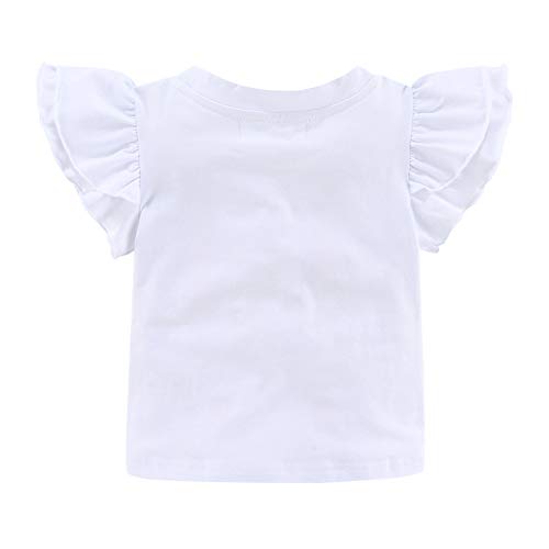 Image of Mud Kingdom Infant Toddler Girls Tulle Skirts Set Outfit T-Shirts Cute Print Casual Summer