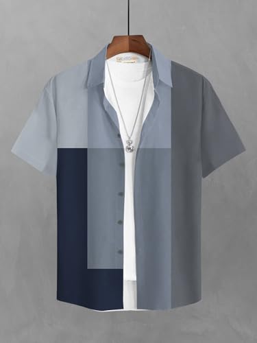 Image of BULLMER Trendy Regular Fit Printed Causal Shirt for Men - Pack of 1