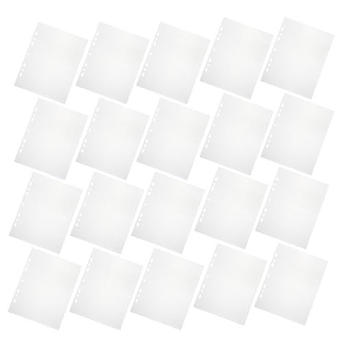 Pochettes transparentes contre les déchirures recharges feuilles mobiles plastique Mikinona