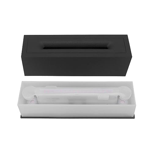 Difusor aromático eléctrico con efecto luz llama realista negro miniatura 4