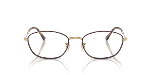 Ray-Ban RX3749V Prescription Eyewear Frames, Havana On Gold/Demo Lens, 53 mm