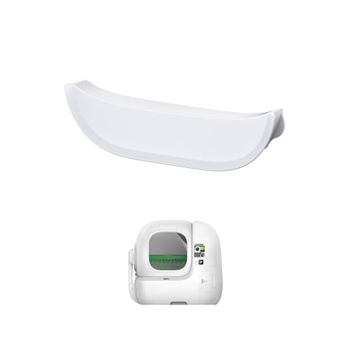 PETKIT Elevated Entrance Fence for Purobot Max Pro 2 Self-Cleaning Cat Litter Box, Anti-Leak Urine and Litter Baffle, Increase Threshold for Automatic Litter Box, Less Mess Cream