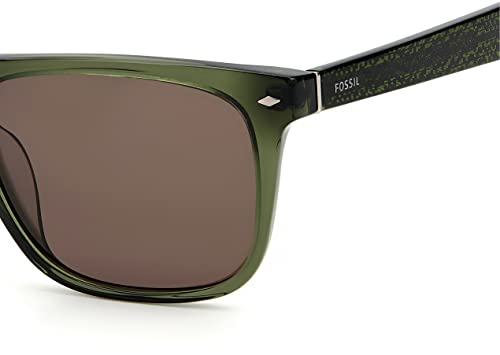 Fossil Men's Male Sunglasses Style FOS 2062/S Rectangular, Crystal Green/Brown, 54mm, 18mm4