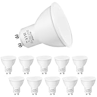 ALUSSO LED GU10 Lampe 5W Kaltweiß 6000K, 400 Lumen LED Leuchtmittel, LED Birnen Ersatz für 50W Halogenlampen, 120° Abstrahlwinkel Spotlight, 10er Pack – Ansicht 1
