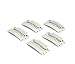 Salmony 50pieces hair snap clips for extensions weave toupee wig U Shape 9 teeth styling tools ( Black , Brown , Blonde 3 Color ) (Blonde)