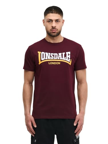 T-Shirt Lonsdale Homme Oxblood Coupe Normale S