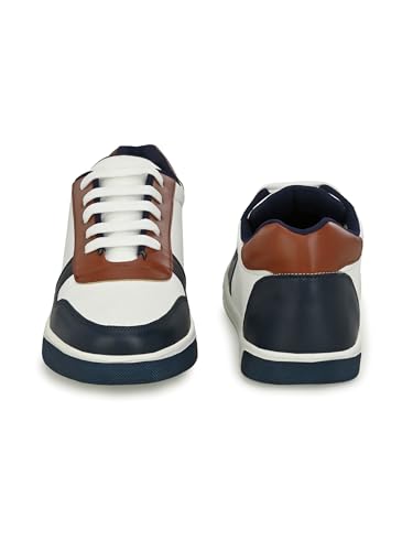 Image of STANPHORD mens Aura Casual Sneakers | Smart Sports Comfortable Lightweight | Colourblocked | Lace Up | Running | Walking | Training | Stylish Outdoor Shoes | Daily & Occasion Wear | Smart & Trendy | Comfortable