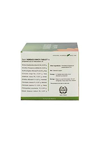 Image of KERALA ayurveda Nimbadi Kwath Tablet 100 Tab