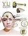 Jade Roller & Gua Sha Face Tool Massage Set | Dual Quartz Stone Facial Chi Massager By Yu Beauty