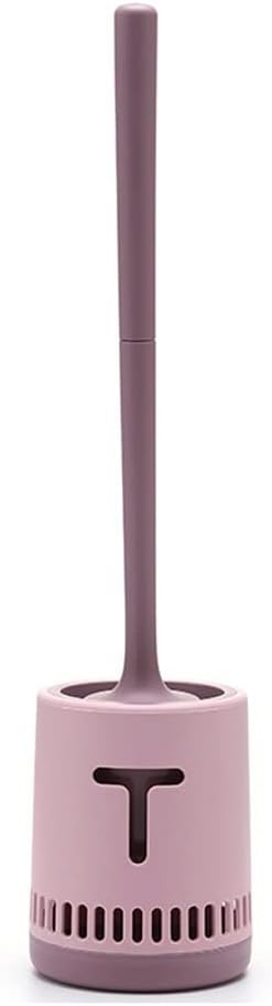 Toilet Brush Holder Toilet Brush Holder 360° No Dead End Toilet Cleaning Brush Wall-mounted Long-handled Toilet Brush Household Bathroom Toilet Bowl Brush Set Toilet Brush Holders(Blue)