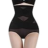 Nebility Womens' Tummy Control High Waist Trainer Body Shaper (US, Alpha, Large, Regular, Regular, Black)