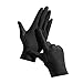 Unisex Ice Sensation Sunscreen Gloves Silk Outdoor Fishing Riding Gloves All Fingers Outdoor Sunblock Gloves (Black, One Size)
