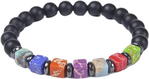 Bracelet Chakra pour Femme accessoire de méditation et style quotidien avec perles colorées
