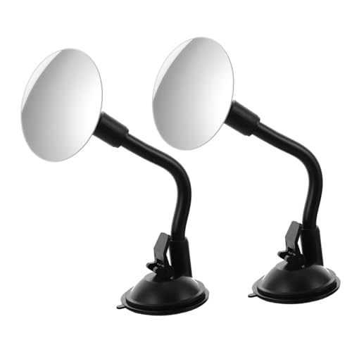 Gogogmee 2個車内用転吸盤式後方確認ミラー 可能アーム付ユニバーサル車両用内装補助ミラー 見守りや家族 確認に