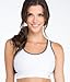 Champion Women's Great Divide Sports Bra, White Medium Grey, Large