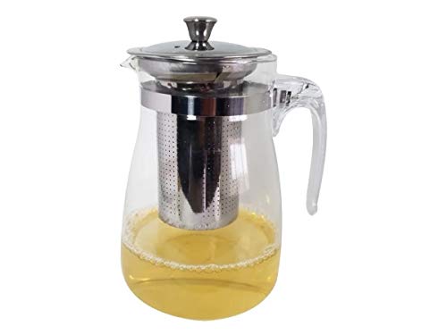 Chaleira Com Infusor Inox Bule De Cha Vidro 600ml