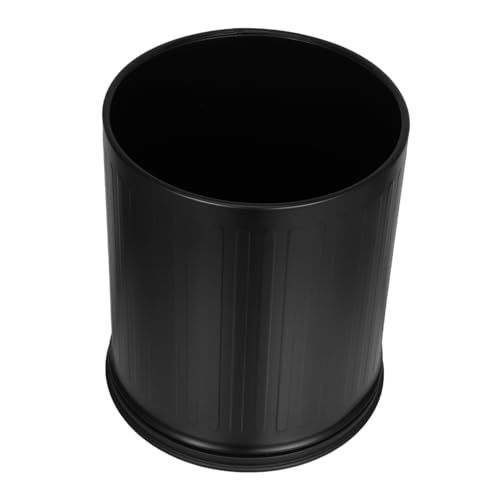 Caneca de basura negra rectangular para baño y oficina
