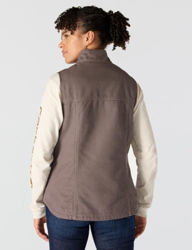 Image of Carhartt Women's Washed Duck Mock Neck Vest